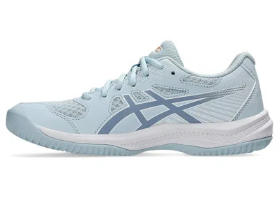 Asics Upcourt 6 1072a107.020 Sneaker Women's Cool Gray Volleyball Shoes Rhs4838 In Blue