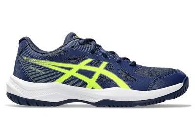 Pre-owned Asics Upcourt 6 Sneakers In Blue Expanse/safety Yellow