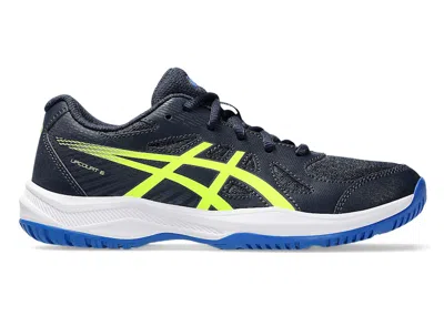 Pre-owned Asics Upcourt 6 Sneakers In Midnight/safety Yellow