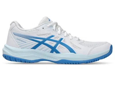 Pre-owned Asics Upcourt 6 (women's) Sneakers In White/blue Coast
