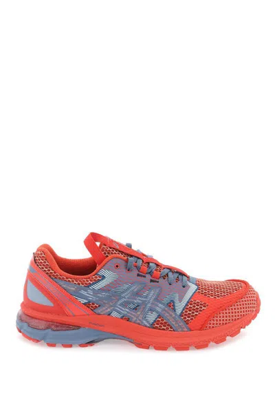 Asics Mesh Upper Sneakers With Reinforced Toe Cap In Red