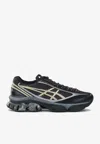 Asics Gel Kinetic Fluent Sneakers With Textured Upper And Sculpted Design In Black