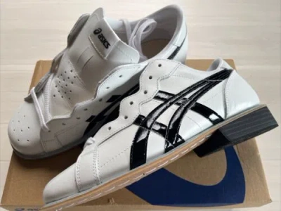 Pre-owned Asics Weight Lifting Shoes 1163a006 100 White/black Japan Unisex