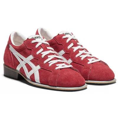 Pre-owned Asics Weight Lifting Shoes 1163a006 600 Red/white Japan Unisex