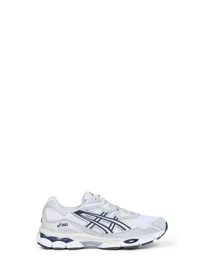 Asics White And Midnight Blue Gel-nyc Sneakers