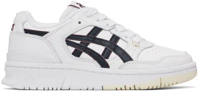 Asics White & Navy Ex89 Sneakers In White/midnight