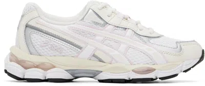 Asics White & Pink Gel-nyc 2055 Sneakers