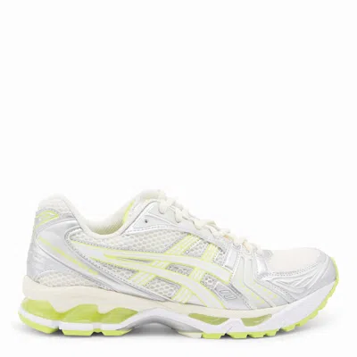 Asics White And Yellow Kayano 14 Sneakers In Multi