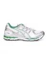 Asics Breathable Mesh And Synthetic Leather Sneakers In White