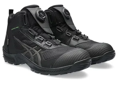 Pre-owned Asics Winjob Cp604 G-tx Boa 1273a084 001 Black Gunmetal Gore-tex 3e Safety Shoes
