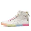 Asics (wmns)  Double Clutch Milk White Retro Casual High Board Shoe 'white Pink' In Multi