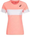 Asics (wmns)  Game Short Sleeved Top 'sun Coral' In Pink