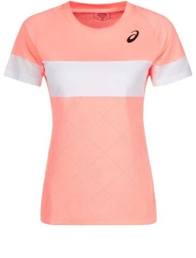 Asics (wmns)  Game Short Sleeved Top 'sun Coral' In Pink