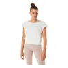 Asics (wmns)  Nagino Flex Short Sleeve Top 'cream' In White
