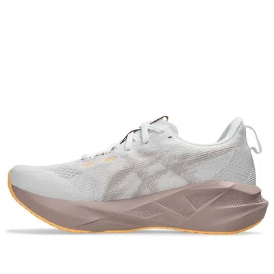 Asics (wmns)  Novablast 5 'white Fawn' In Gray
