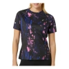 Asics (wmns)  Road Lite-show T-shirt 'black Magenta' In Multi