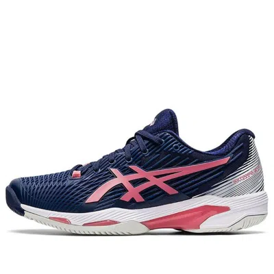 Asics (wmns)  Solution Speed Ff 2 'peacoat Smokey Rose' In Blue