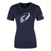 Asics (wmns)  Spiral Graphic Short Sleeve T-shirt Asia Sizing 'midnight' In Blue