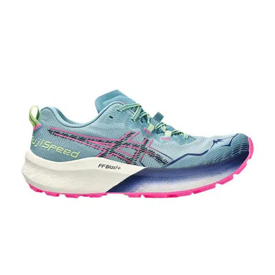 Pre-owned Asics Wmns Fuji Speed 2 'gris Blue Pink'