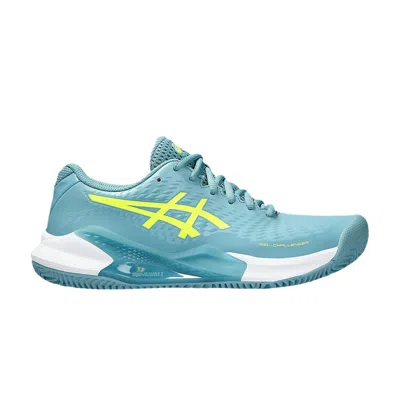 Pre-owned Asics Wmns Gel Challenger 14 Clay 'gris Blue Safety Yellow'