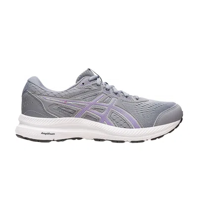 Pre-owned Asics Wmns Gel Contend 8 Wide 'sheet Rock Digital Violet' In Grey