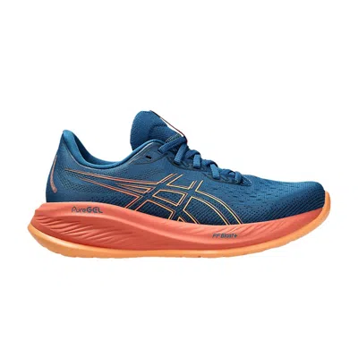 Pre-owned Asics Wmns Gel Cumulus 26 'rich Navy Faded Orange' In Blue