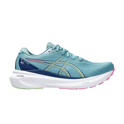 Pre-owned Asics Wmns Gel Kayano 30 'gris Blue Lime Green'