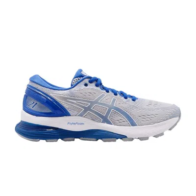 Pre-owned Asics Wmns Gel Nimbus 21 Lite Show 'illusion Blue' In Grey