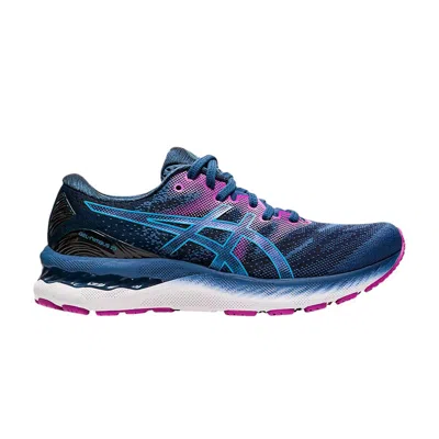 Pre-owned Asics Wmns Gel Nimbus 23 Wide 'digital Aqua Plum' In Blue