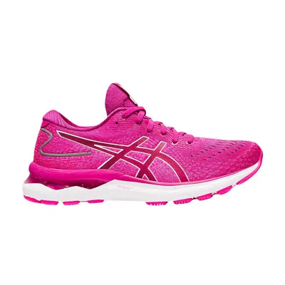 Pre-owned Asics Wmns Gel Nimbus 24 'fuchsia Red' In Pink