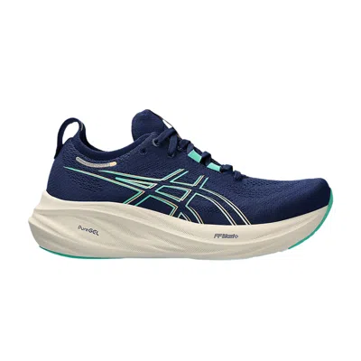 Pre-owned Asics Wmns Gel Nimbus 26 Wide 'french Blue Electric Lime'