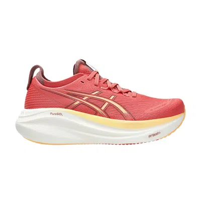 Pre-owned Asics Wmns Gel Nimbus 27 D Wide 'dark Pink Clay Orange Glow' | Red | Women's Size 6.5