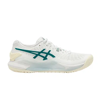 Pre-owned Asics Wmns Gel Resolution 9 'white Pitch Green'