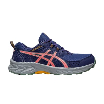 Pre-owned Asics Wmns Gel Venture 9 Wide 'indigo Blue Papaya'