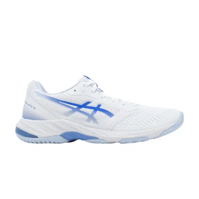 Pre-owned Asics Wmns Netburner Ballistic Ff 3 'white Blue Coast' | Women's Size 9.5