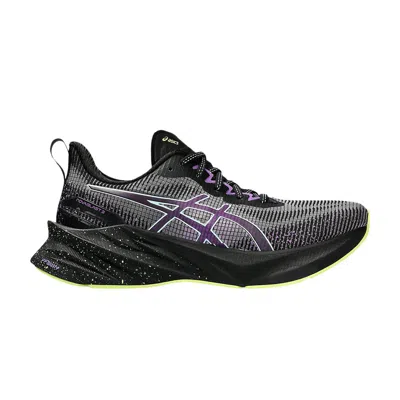 Pre-owned Asics Wmns Novablast 3 Le 'black Cyber Grape'