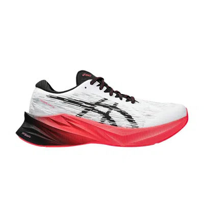 Pre-owned Asics Wmns Novablast 3 'white Black Electric Red'