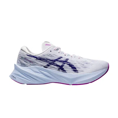 Pre-owned Asics Wmns Novablast 3 'white Dive Blue'