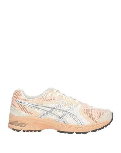Asics Woman Sneakers Apricot Size 6 Textile Fibers, Synthetic Material In Multi