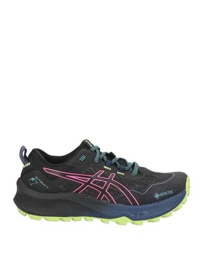Asics Woman Sneakers Black Size 6.5 Textile Fibers