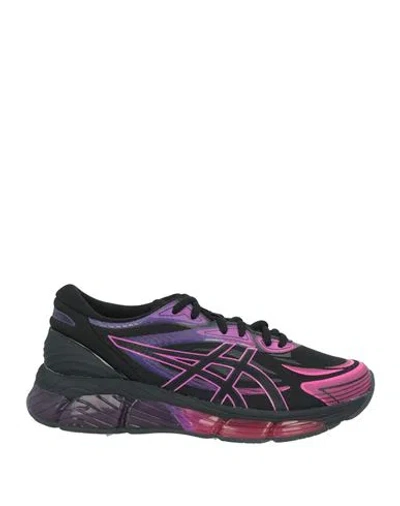 Asics Woman Sneakers Black Size 8 Textile Fibers