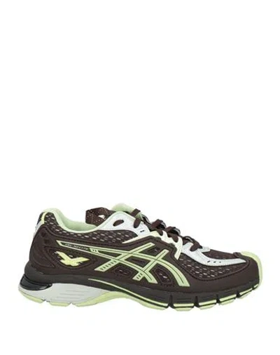 Asics Woman Sneakers Brown Size 6 Textile Fibers, Synthetic Material