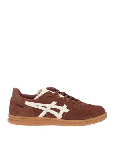 Asics Woman Sneakers Chocolate Brown Size 8.5 Leather