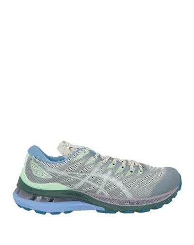 Asics Woman Sneakers Grey Size 9 Textile Fibers, Rubber