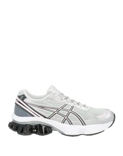 Asics Woman Sneakers Light Grey Size 6 Textile Fibers, Rubber In Gray