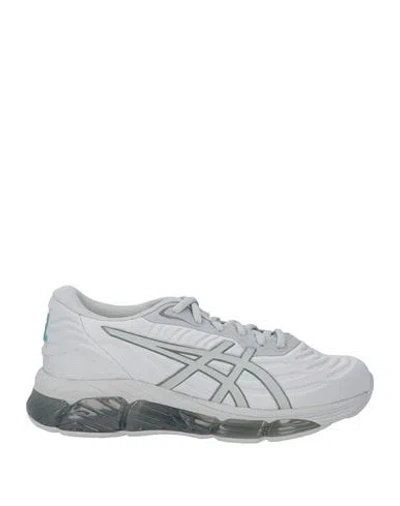 Asics Woman Sneakers Light Grey Size 8 Textile Fibers In Gray