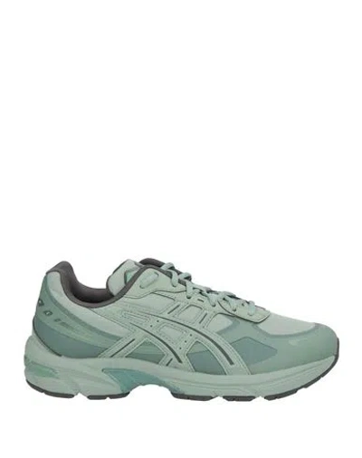 Asics Woman Sneakers Military Green Size 6 Textile Fibers