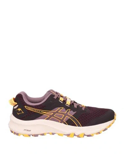 Asics Woman Sneakers Plum Size 6.5 Textile Fibers In Purple