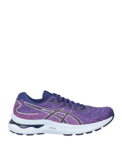Asics Woman Sneakers Purple Size 6 Textile Fibers