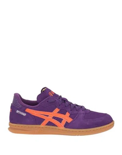 Asics Woman Sneakers Purple Size 6.5 Leather